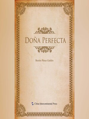 cover image of Doña Perfecta（唐娜贝尔菲塔）